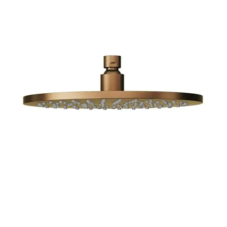 Abacus Emotion Round Fixed Shower Head 250Mm Brushed Bronze