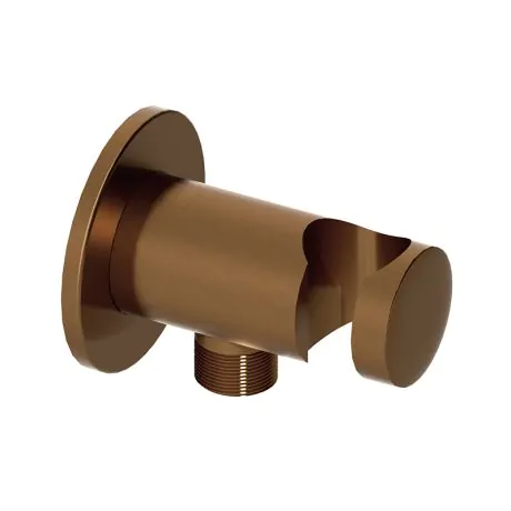 Abacus Emotion Round Wall Outlet & Holder Brushed Bronze