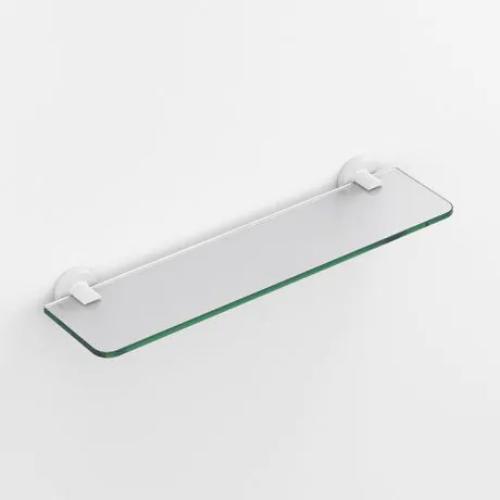 Bathroom Origins Tecno Project White Glass Shelf