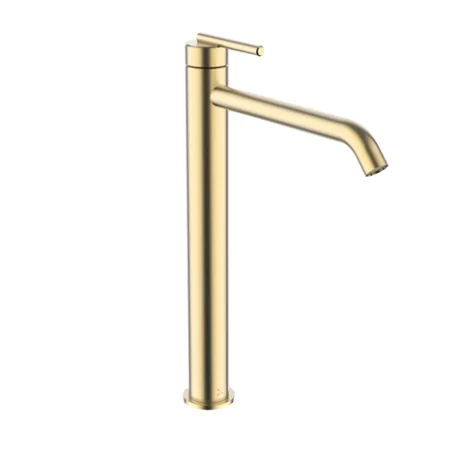 Crosswater 3ONE6 Lever 316 Brushed Brass Tall Basin Monobloc