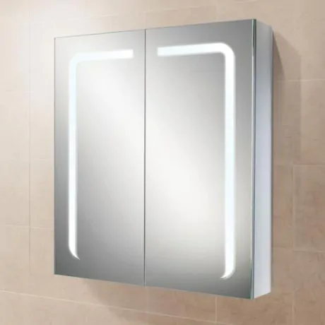 HIB Stratus 60 LED Demisting Aluminium Bathroom Cabinet
