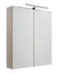 Just Taps Mirror Cabinet with Light  600mm – Grey