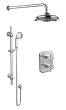 Saneux Cromwell 2 Way Shower Kit with slider rail – Cross Handle