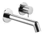 Just Taps Wall mounted basin mixer with lever Chrome
