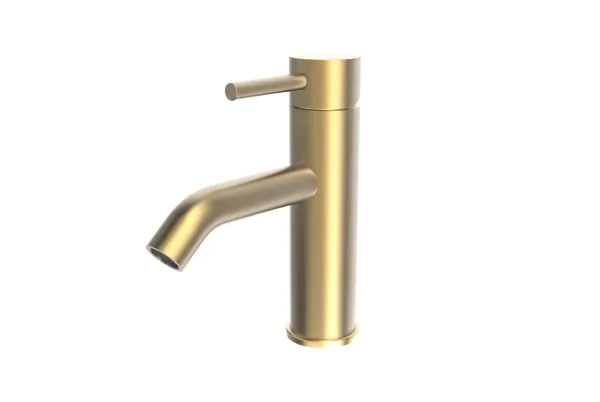 Saneux COS Basin Mixer – Brushed Brass