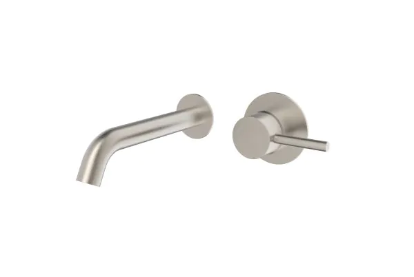 Saneux COS Wall Mounted Mixer – 2 Plates – Brushed Nickel