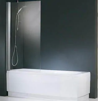 Novellini Aurora 1 - Hinged Bath Screen