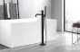 Just Taps VOS Floor Standing Bath Shower Mixer Tap  with Kit-Matt Black