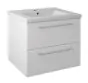 Just Taps Pace 600 Wall Mounted Unit with Drawers and Basin – White