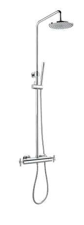 Flova XL exposed thermostatic shower column with Easy Fix Kit included