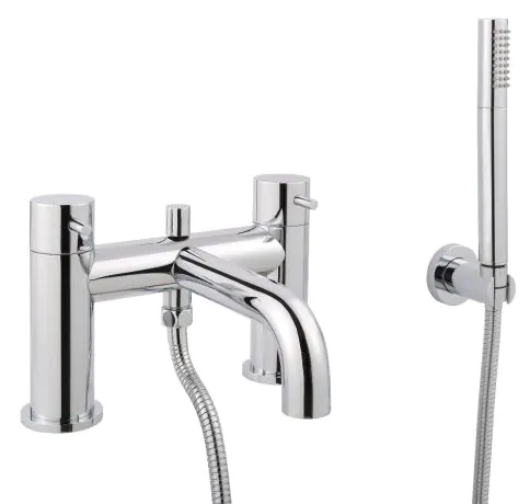 Just Taps Florence Deck Mounted Bath And Shower Mixer With Kit