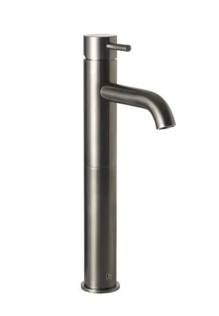 Just Taps VOS Brushed Black Single Lever Tall Basin Mixer