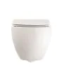Crosswater Glide II Gloss White Wall Hung Rimless Toilet & Soft Close Seat
