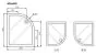 Novellini Low Profile Offset Quadrant 1200 x 900mm Shower Tray