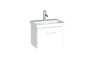 Saneux HYDE Lite 55cm washbasin & 1 drawer wall mounted unit – Gloss White