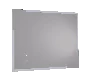 Just Taps Glance Rectangular LED Illuminated Bathroom Mirror 700mm H x 500mm W - Chrome