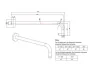 Crosswater MPRO Brushed Brass 350mm Wall Mounted Shower Arm