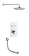 Just Taps Hugo 2 Outlet Touch Thermostat with Overhead Shower and Bath Filler