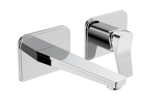 Just Taps Hix Chrome Single Lever Wall Mounted Basin Mixer