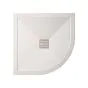 Crosswater Stone Resin Shower Trays 25mm Central Waste Quadrant 900mm