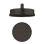 Crosswater MPRO Industrial Carbon Black Shower Head Ø200mm Easy Clean