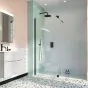 Crosswater Shower Enclosures Design 8 Matt Black Side Panel 900mm