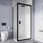 Crosswater Shower Enclosures Clear 6 Matt Black Infold Door 800mm