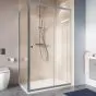 Crosswater Shower Enclosures Clear 6 Silver Single Sliding Door 1000mm