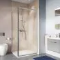 Crosswater Shower Enclosures Clear 6 Silver Pivot Door 900mm