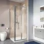 Crosswater Shower Enclosures Clear 6 Silver Bi-fold Door 760mm