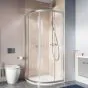 Crosswater Shower Enclosures Clear 6 Silver Quadrant Double Doors 900mm
