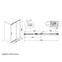 Crosswater Shower Enclosures Design 8 Matt Black Single Sliding Door with Soft Close 1200mm