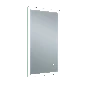 Just Taps Image Rectangular LED Illuminated Bathroom Mirror 800mm H x 450mm W - Chrome