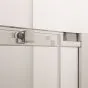 Crosswater Shower Enclosures Clear 6 Silver Single Sliding Door 1100mm