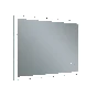 Just Taps Image Rectangular LED Illuminated Bathroom Mirror 600mm H x 800mm W - Chrome
