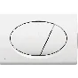 Alca Flush Plate (Oval) - White