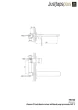 Just Taps Amore Single Lever Wall Mounted Basin Mixer