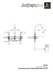 Just Taps Grosvenor Lever 3 Hole Basin Mixer
