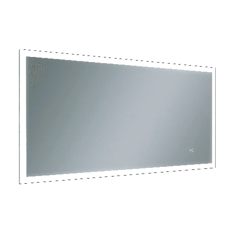 Just Taps Image Rectangular LED Illuminated Bathroom Mirror 600mm H x 1200mm W - Chrome