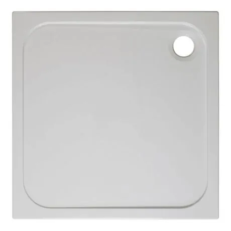 Crosswater Stone Resin Shower Trays 45mm Edge Waste Square 760 x 760mm