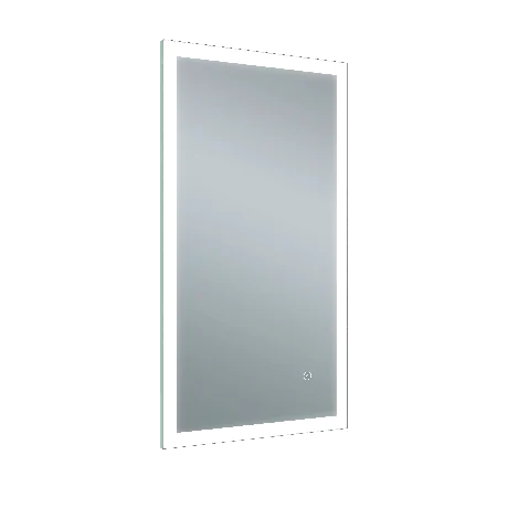 Just Taps Image Rectangular LED Illuminated Bathroom Mirror 800mm H x 450mm W - Chrome