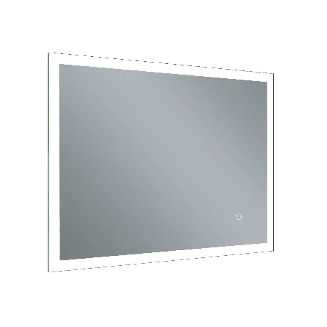 Just Taps Image Rectangular LED Illuminated Bathroom Mirror 600mm H x 800mm W - Chrome