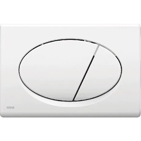 Alca Flush Plate (Oval) - White