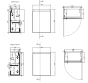 Tissino Mozzano Cloakroom Furniture Unit - Soft Taupe