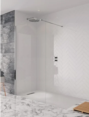 Crosswater Shower Enclosures Design 8 Silver Side Panel 700mm